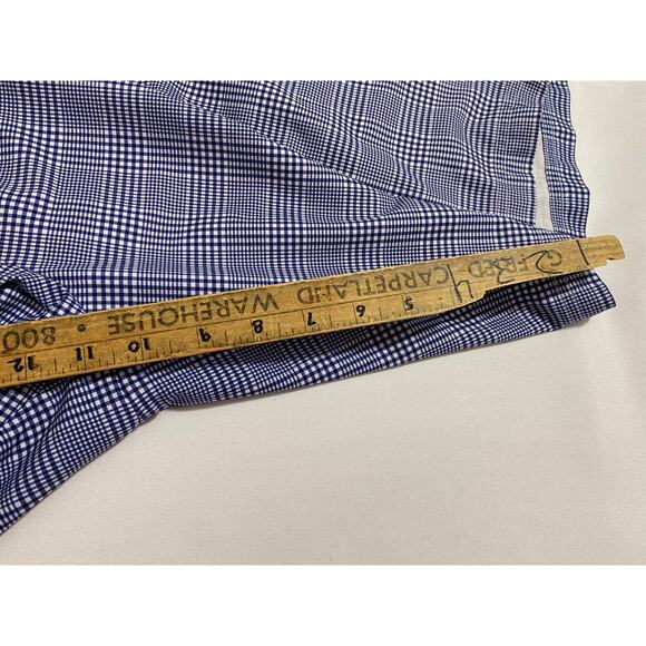 Peter Millar Checkered Shorts Size L Blue Subtle Plaid Pattern 4 Way Stretch - Picture 4 of 7